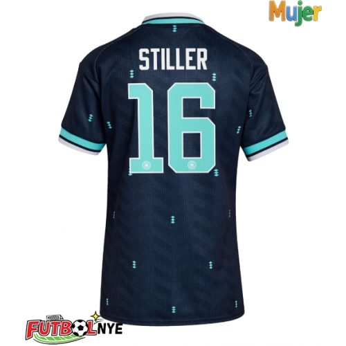 Camiseta Alemania Angelo Stiller #16 Visitante Equipación para mujer Mundial 2026 manga corta